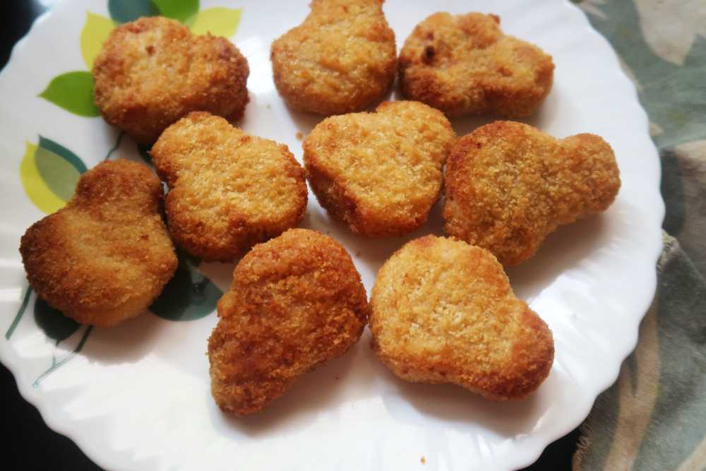 Air Fryer Frozen Chicken Nuggets-  Easy and healthy!