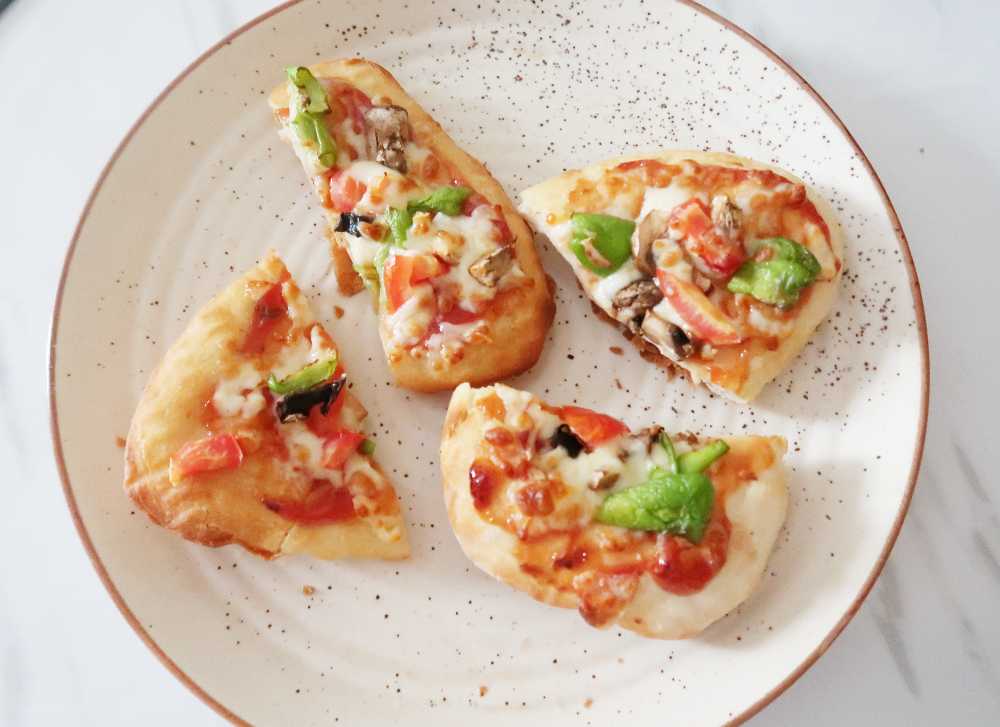 5 Minute Air Fryer Naan Pizza- Quick and Easy!