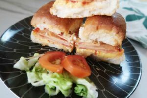 Air fryer Ham and Cheese Sliders