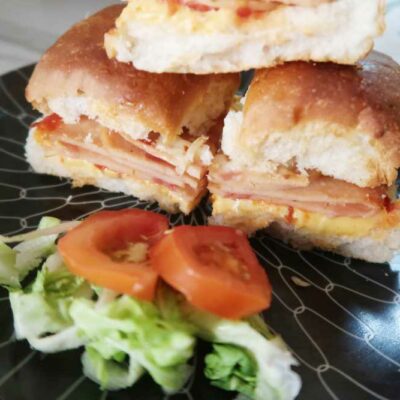 Air fryer Ham and Cheese Sliders