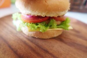 How to make a chicken burger in air fryer