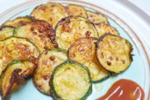 Zucchini Chips in air fryer no breading