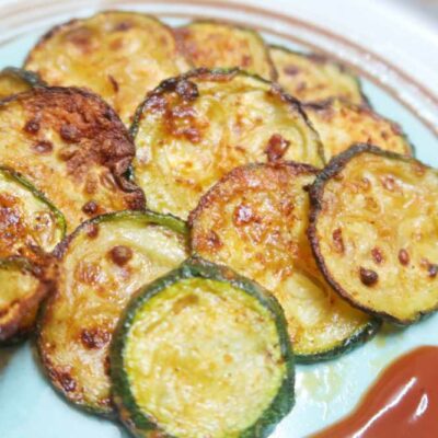 Zucchini Chips in air fryer no breading